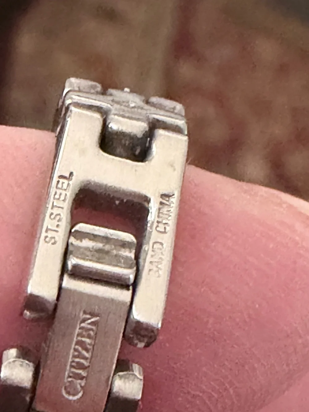Citizen Silver Link Bracelet with Crystal Accents